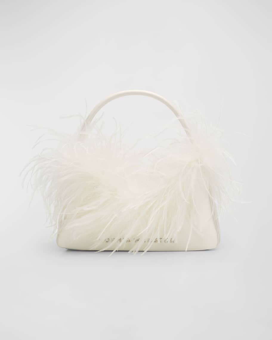 Sophia Webster Dusty Mini Feather Hobo Bag | Neiman Marcus