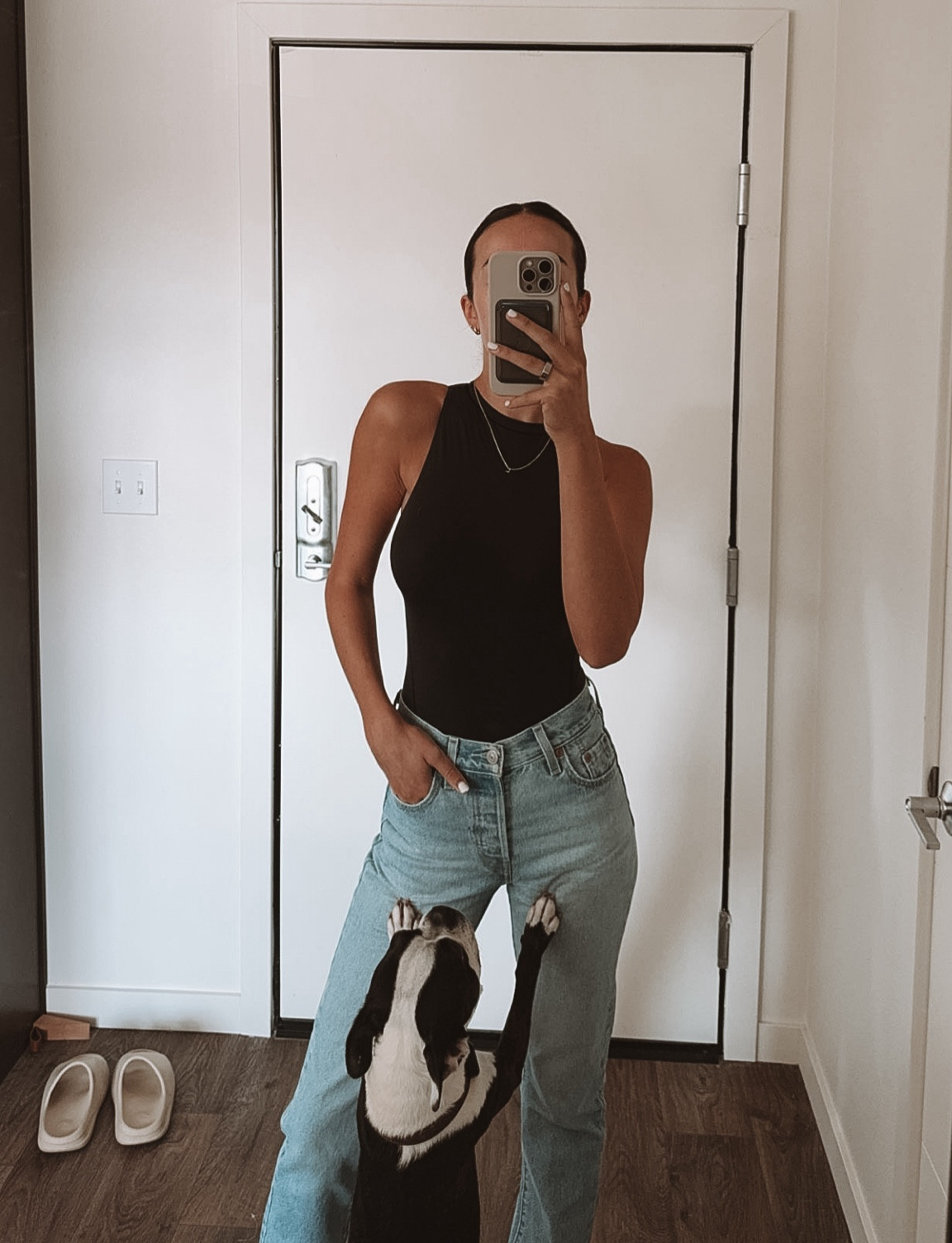 Bodysuit is full bum coverage not a thong. Recommend sizing up. Size XS in bodysuit and 24 in jeans 

#LTKFindsUnder50 #LTKFindsUnder100 #LTKCyberWeek