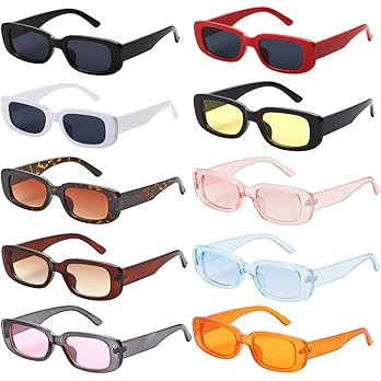 Amazon.com: Ovida Rectangle Sunglasses for Women Men Trendy Vintage Sunglasses Square Frame y2k G... | Amazon (US)