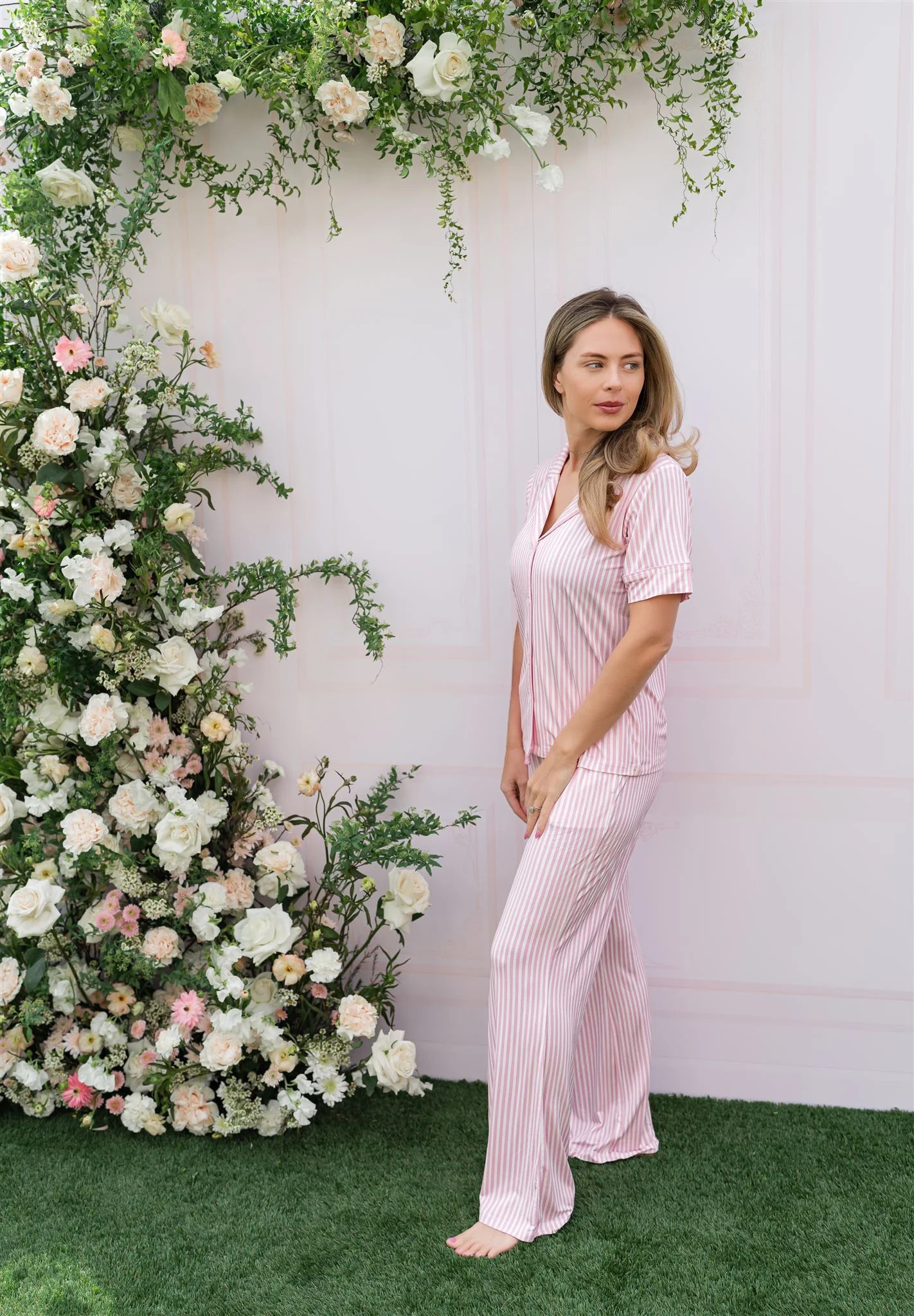 Pink Stripe Women's Set | In My Jammers