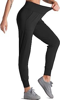 Dragon Fit Joggers for Women with Pockets,High Waist Workout Yoga Tapered Sweatpants Women's Loun... | Amazon (US)