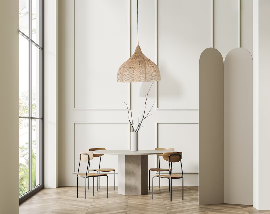 Radiance Rattan Pendant Light - Bamboo Pendant Light, Boho Lamp, Rattan Furniture, Patio Pendant ... | Etsy (US)