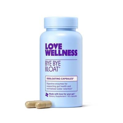 Love Wellness Bye Bye Bloat for Fast Bloating Relief - 60ct | Target