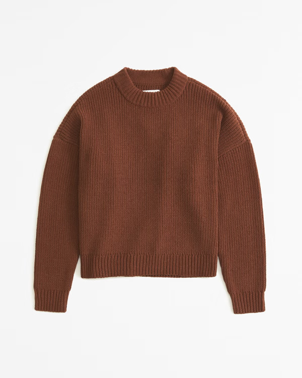 Chenille Crew Sweater | Abercrombie & Fitch (US)
