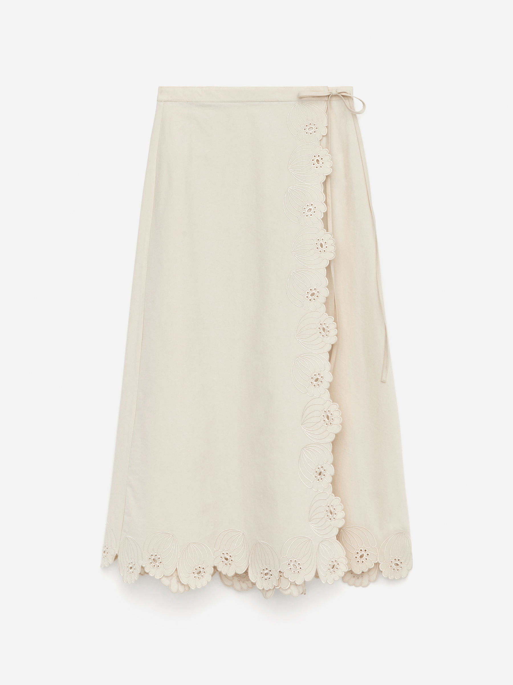 Embroidered Skirt – Off White – Women – ARKET GB | Arket UK