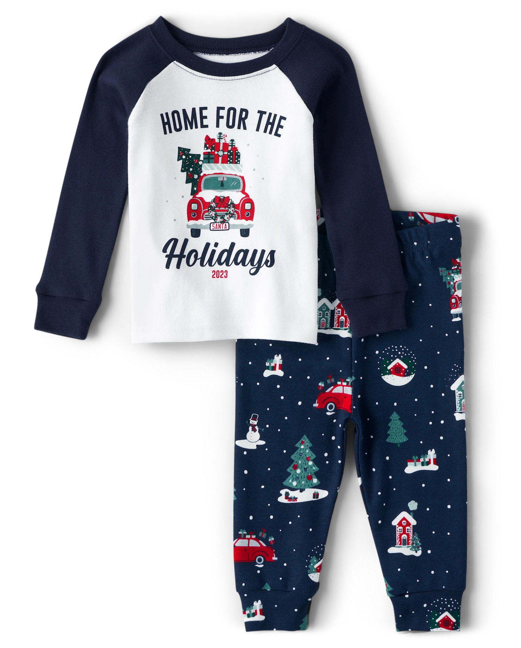 Unisex Baby And Toddler Matching Family Home For The Holidays 2023 Snug Fit Cotton Pajamas - tida... | The Children's Place