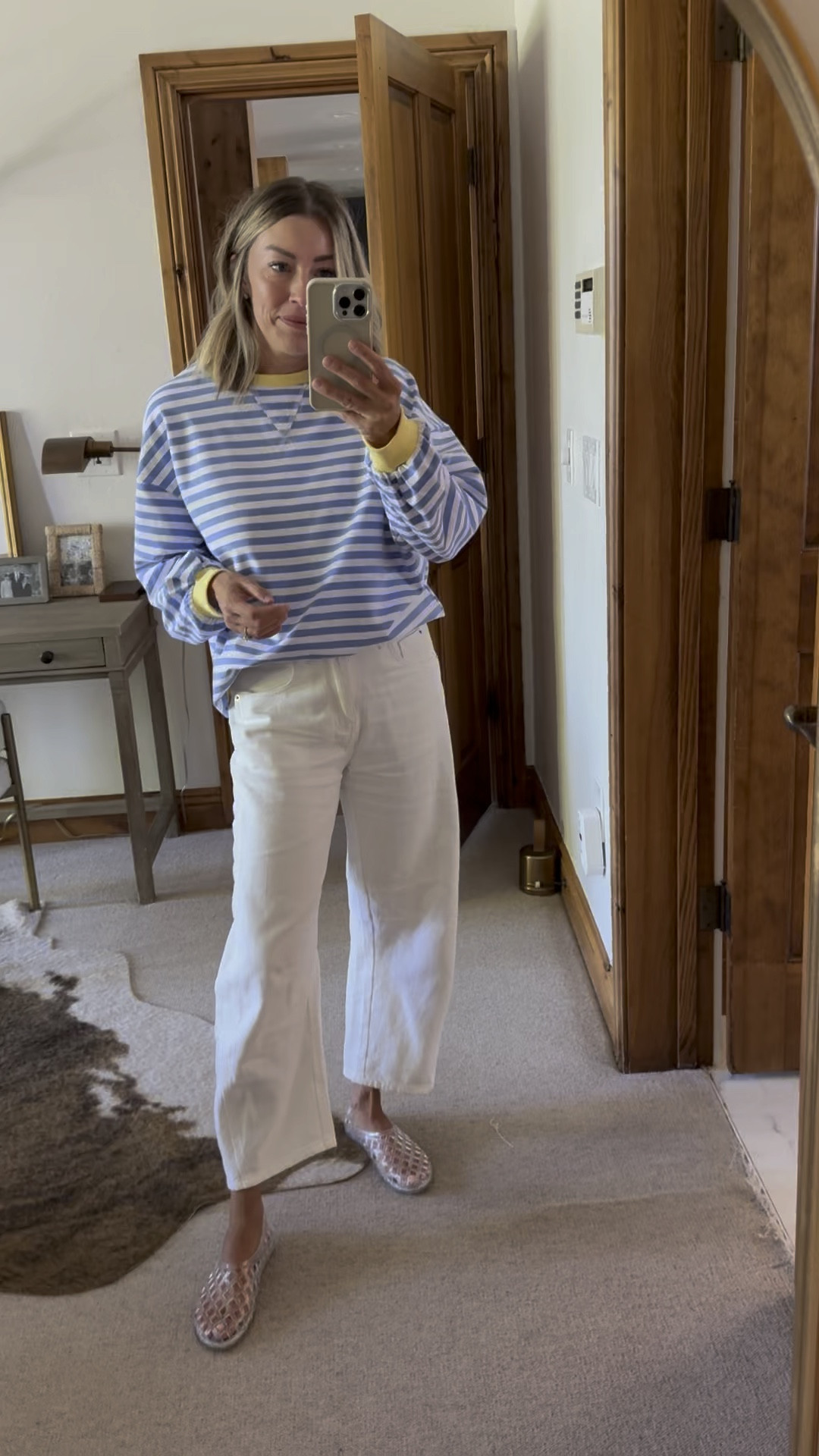 Amazon outfit 🤍 I’m wearing a S in these white jeans 
And a S in this top

#LTKFindsUnder50