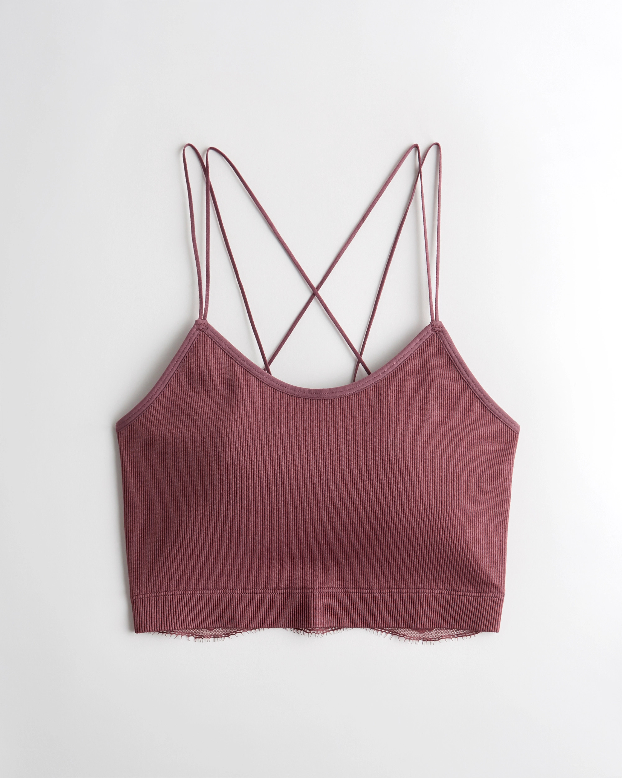 Gilly Hicks Nahtloses, kurzes Gilly Hicks Camisole mit Rückseite aus Spitze | Gilly Hicks Nacht... | Hollister (EU)