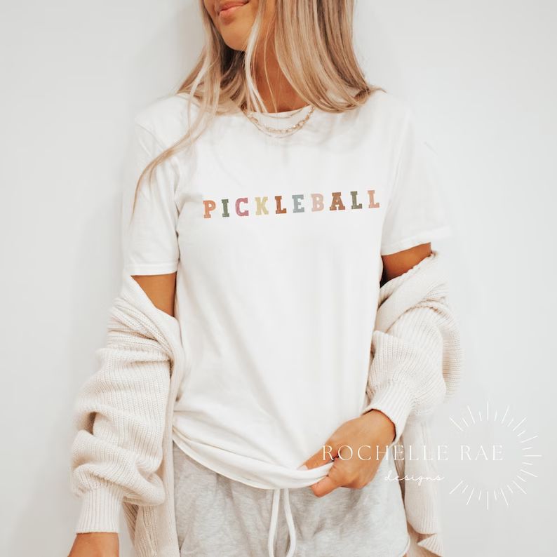 Pickle Baller Shirt, Trendy Pickleball Shirt, COMFORT COLORS Retro Tee, Pickleballer Gift, Pickle... | Etsy (US)