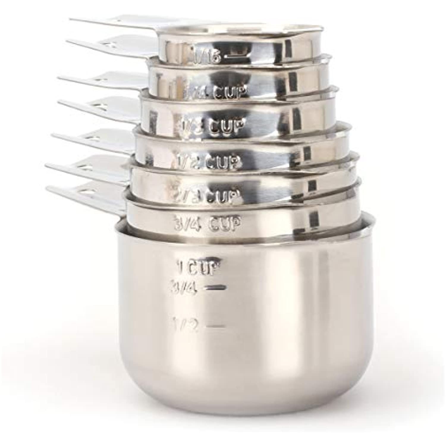 2LB Depot Measuring Cups, Premium 18/8 Stainless Steel, Stackable, Accurate Measuring Cup Design,... | Walmart (US)