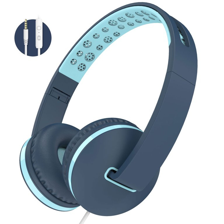 Seenda Kids Headphones for Girls Boys, Wired Kids Headphones with Microphone for School, Lightwei... | Walmart (US)