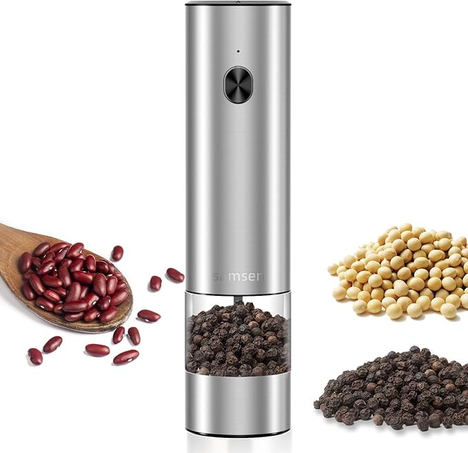 Electric Pepper Grinder - Adjustable Coarseness Salt & Pepper Mill - Easy-to-Clean - Battery Powe... | Amazon (US)
