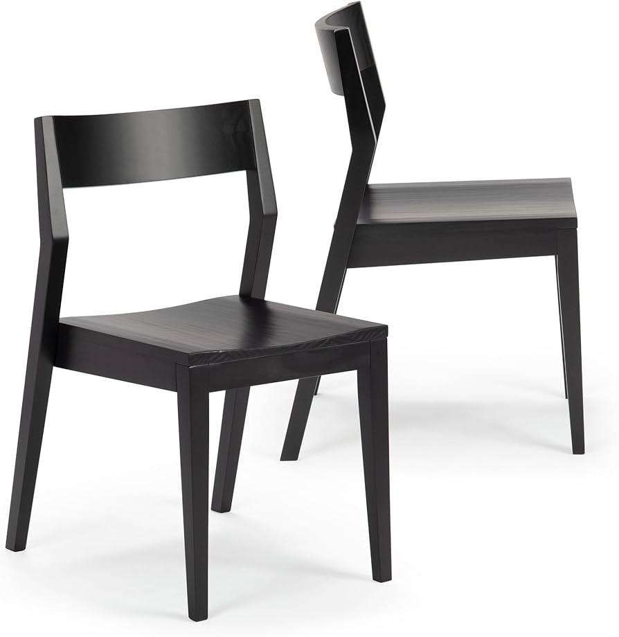 Plank+Beam Modern Dining Chair Set of 2, Wooden Kitchen and Dining Room Chairs, Wood Chair for Of... | Amazon (US)