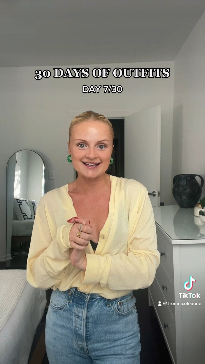 Day 7 of 30 days of fall outfits! Yellow cardigan and Levi’s ribcage denim today 

#LTKSeasonal #LTKunder100 #LTKsalealert