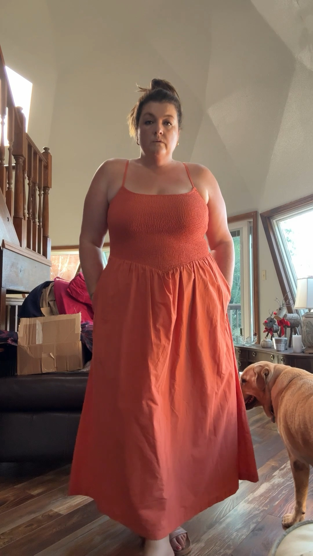 Fall Outfit, easy transition dress for fall on sale. Wearing size xl but would probably size up! Xxl will easily fit up to a size 20.  #LTKFallSale 

#LTKPlusSize #LTKMidsize