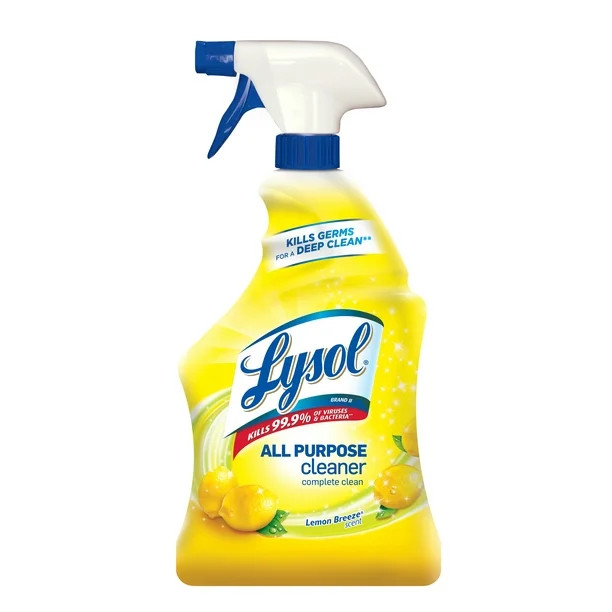 Lysol All Purpose Cleaner Spray, Lemon Breeze, 32oz, Tested & Proven to Kill COVID-19 Virus, Pack... | Walmart (US)