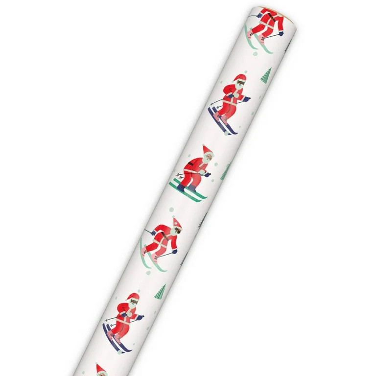 Hallmark Christmas Wrapping Paper Roll (Skiing Santa) 60 Sq. ft. | Walmart (US)