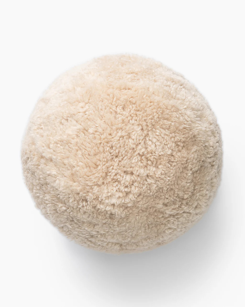 Sherpa Tan Ball Pillow | McGee & Co.