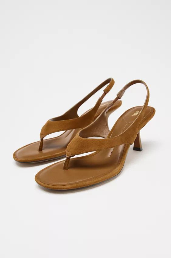 SUEDE STRAPS SANDAL | Zara US