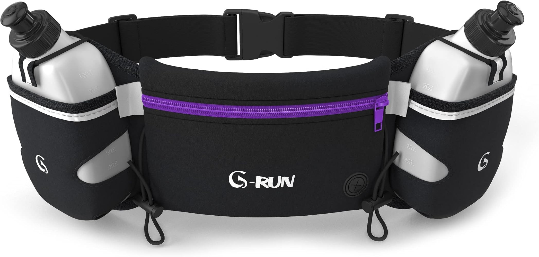 Q-RUN Hydration Running Belt with Bottles - Water Belts for Woman and Men - iPhone Belt for Any P... | Amazon (US)
