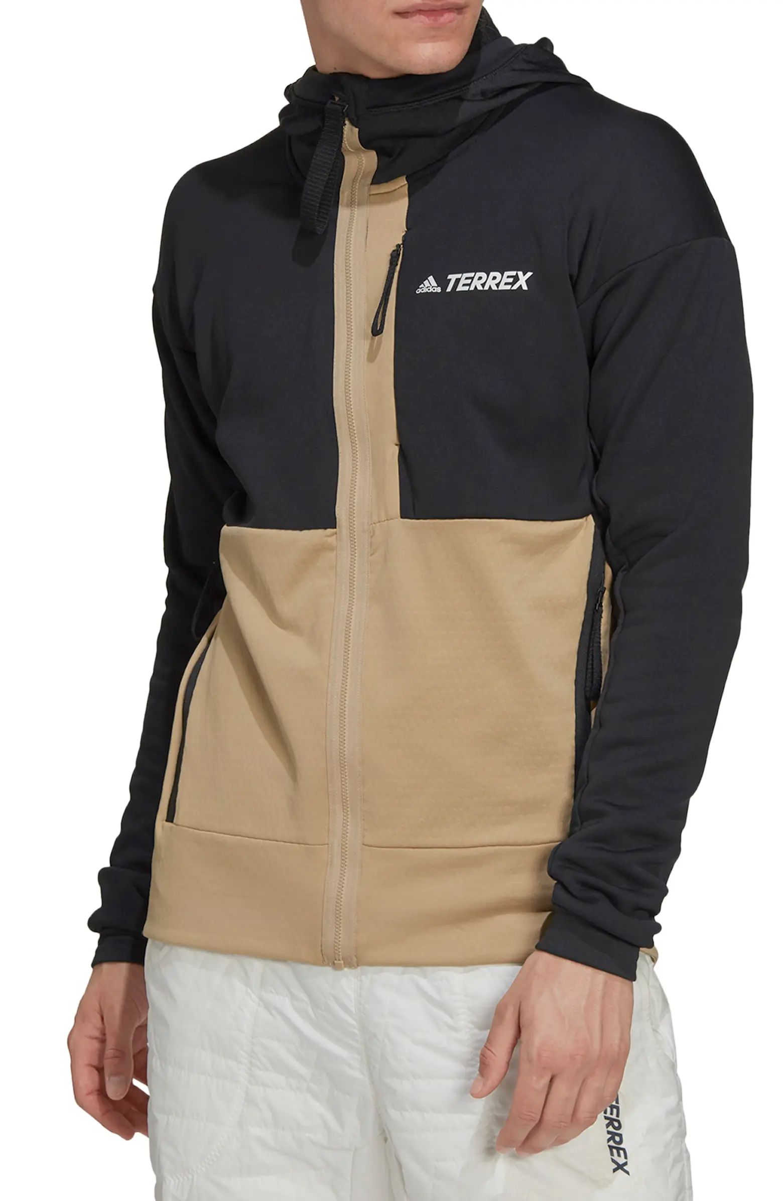 Terrex Tech Flooce Hooded Fleece Hiking Jacket | Nordstrom