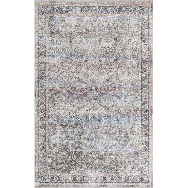 Jaelyne Boho Machine Washable Green Oriental Area Rug | Wayfair North America