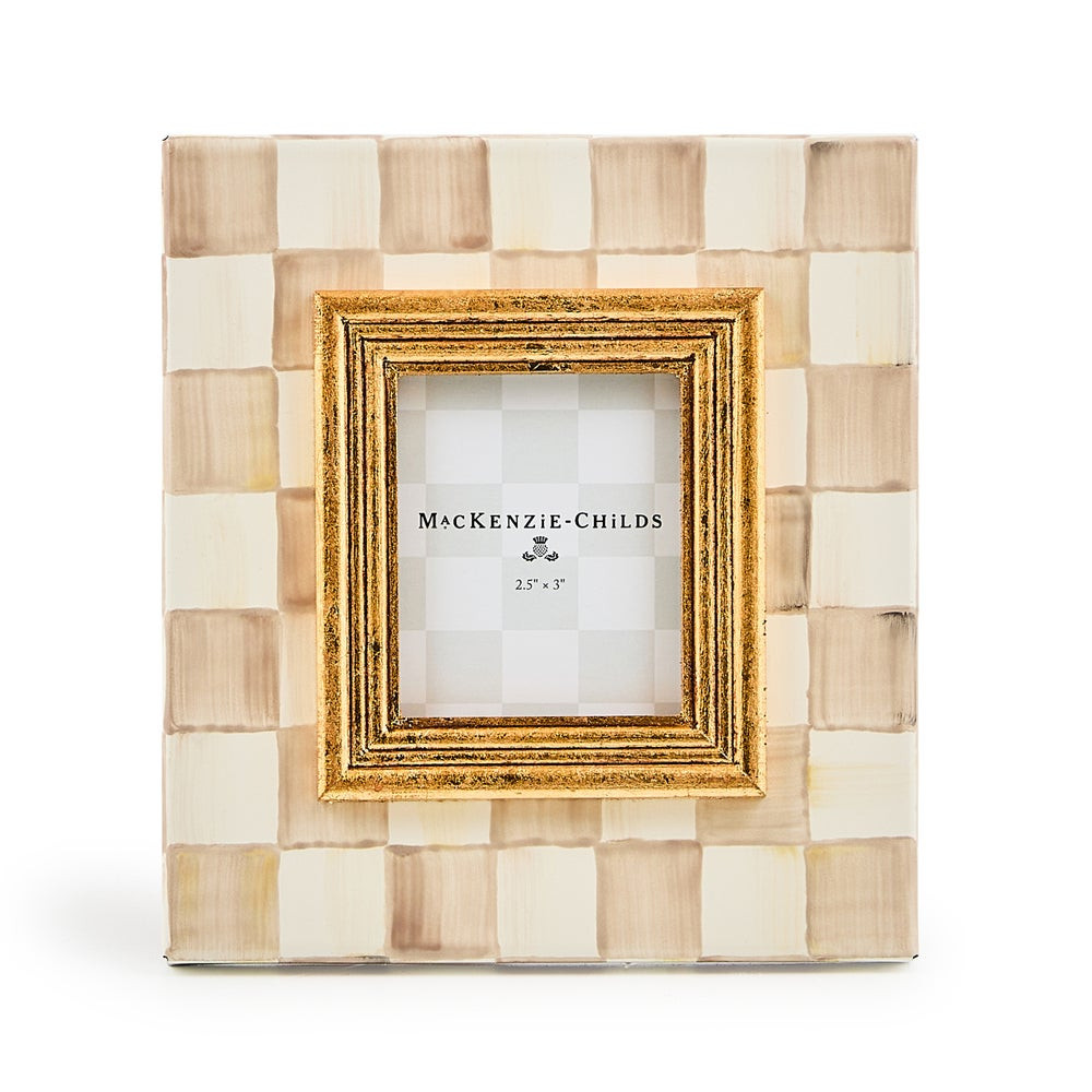 Mocha Check 2.5" x 3" Frame | MacKenzie-Childs