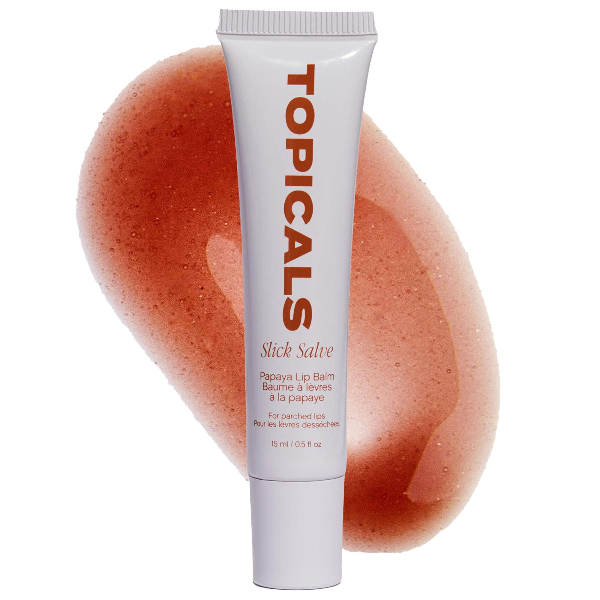Topicals Slick Salve Glossy Lip Balm for Soothing + Hydration Papaya 0.15 oz/15 mL | Sephora (US)
