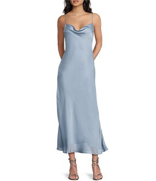 Solid Slip Long Dress | Dillard's
