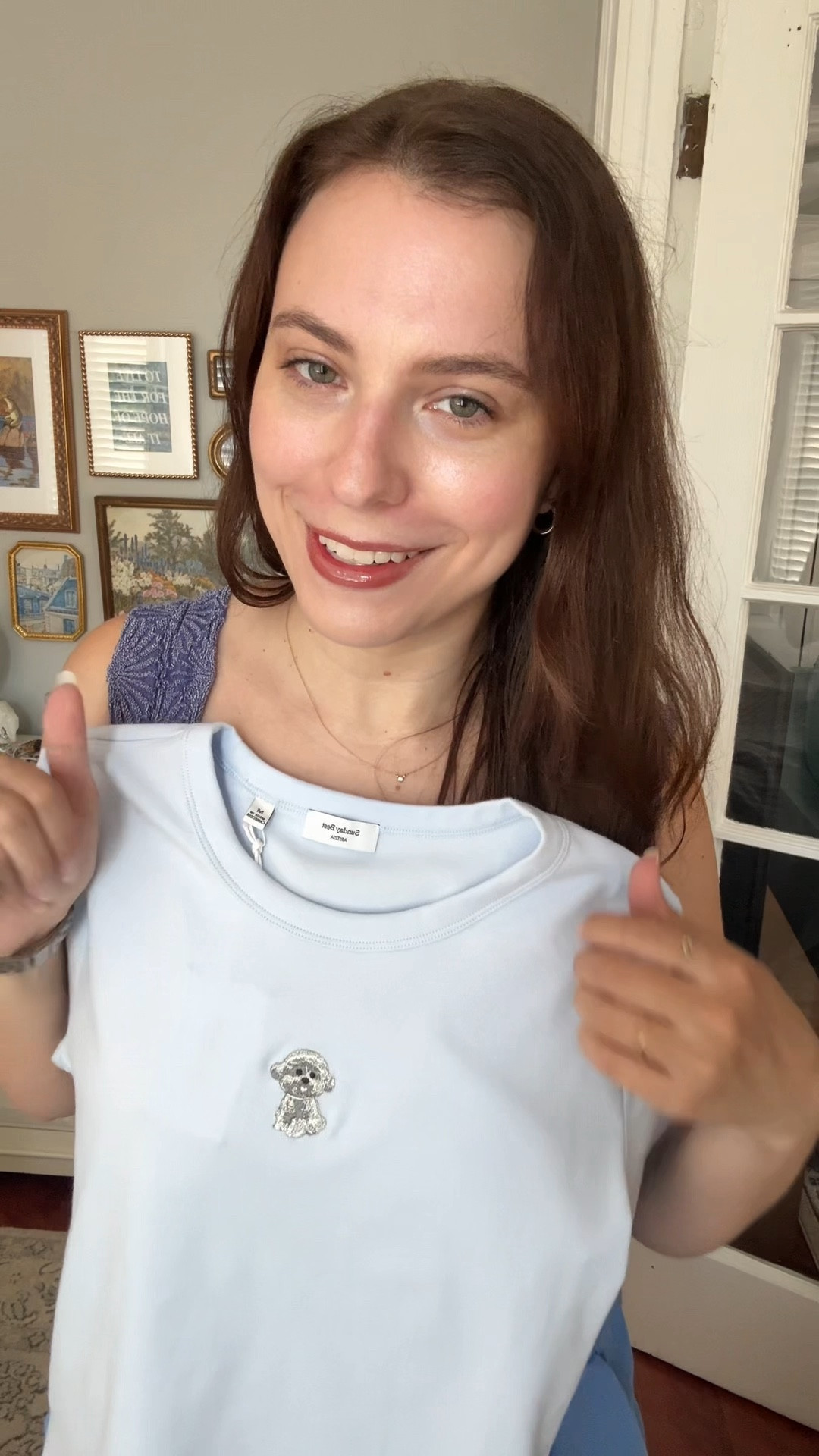 Obsessed with this pet tee from Aritzia! It's a baby tee fit so I got a M. Multiple colors of dogs and breeds of dogs! Only $30. Dog tee, pet tee, dog shirt, pet shirt, doodle shirt, poodle shirt, baby tee

#LTKFamily #LTKFindsUnder100 #LTKFindsUnder50