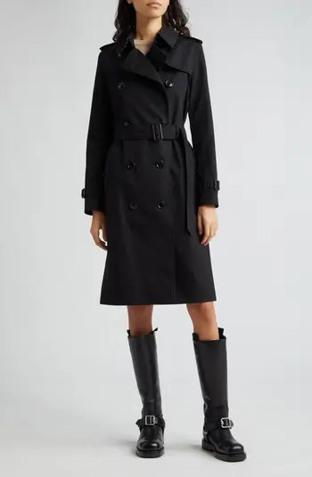 Burberry Kensington Heritage Mid Length Trench Coat | Nordstrom | Nordstrom