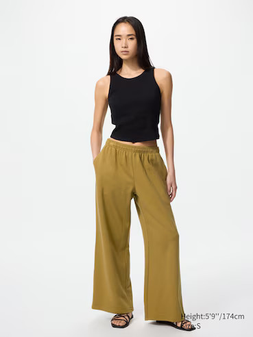 WOMEN'S SWEAT WIDE PANTS | UNIQLO AU | Uniqlo Australia