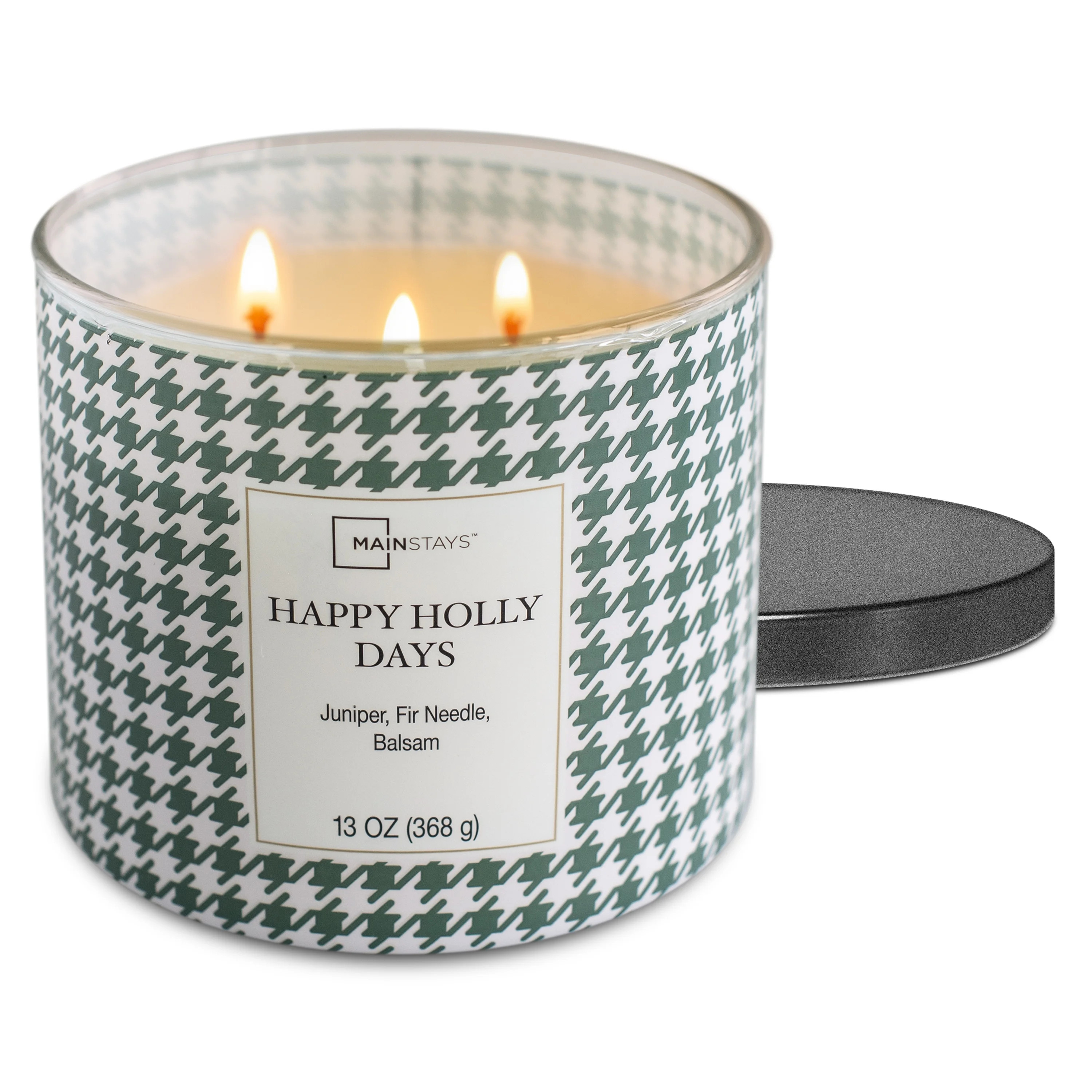Mainstays Happy Holly Days Scented 3-Wick Candle, 13 oz. | Walmart (US)