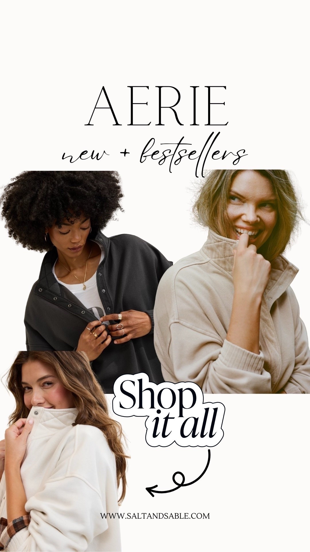 This Oh Snap! Sweatshirt by Aerie is trending and for good reason 😍 It’s available in multiple color ways and has that cozy, oversized fit. Shop now while supplies last! 🛍️
P.S. it’s also on sale right now! 

Pullover sweater, women’s sweatshirt, Aerie activewear, aerie outfit, aerie sweater, cozy outfit, loungewear, cozy outfit ideas, matching sets 

#LTKStyleTip #LTKActive #LTKSaleAlert