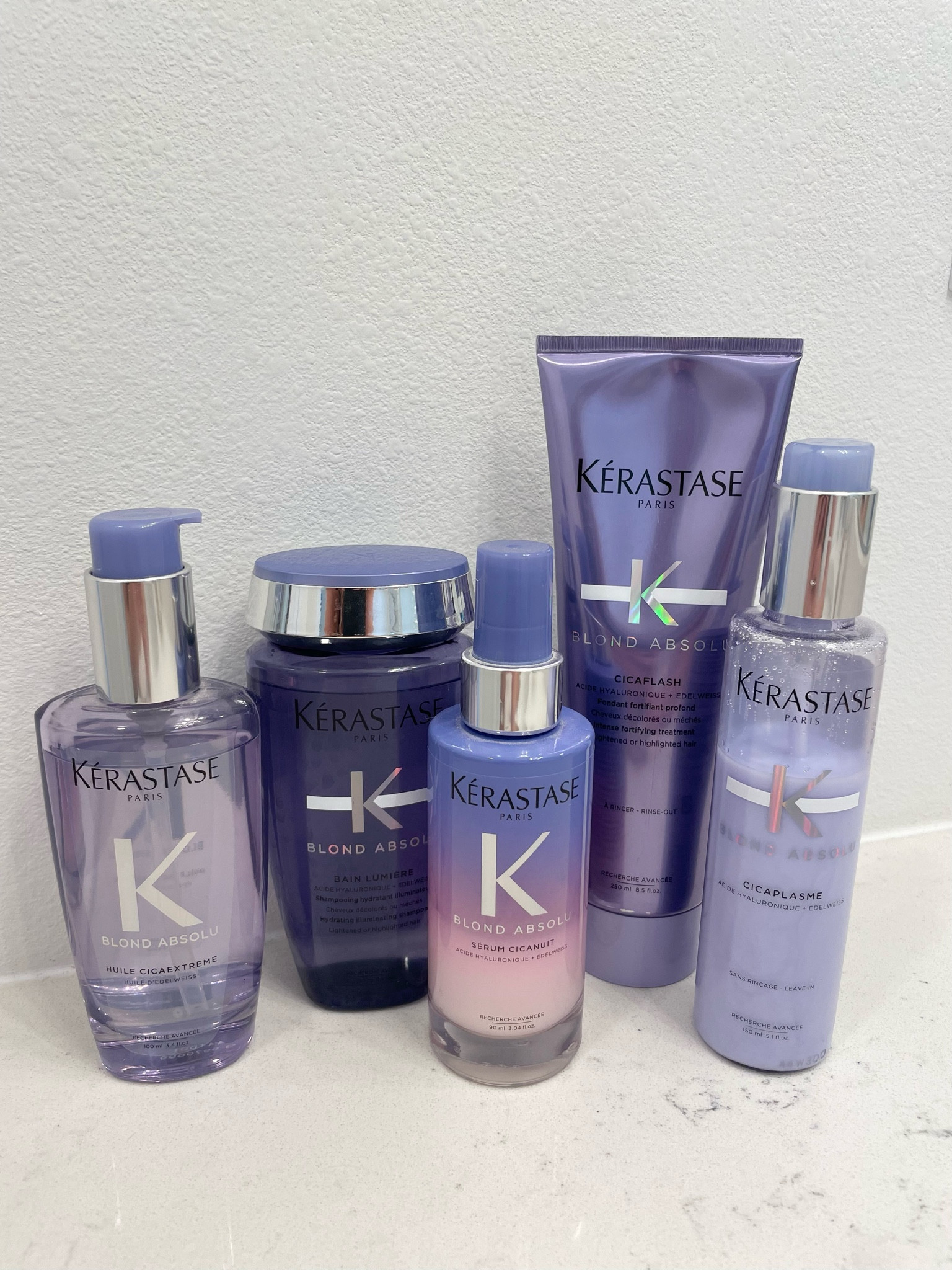 Hair care lineup!! 
All from Kerastase Blonde Absolu line💜
Hair oil, shampoo, night serum, conditioner, leave-in conditioner/heat protectant (in order) #blondehair #haircare #hair #kerastase #healthyhair

#LTKFind #LTKGiftGuide #LTKbeauty