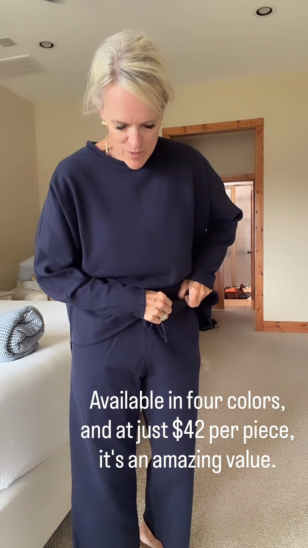 This French terry set looks so elevated while feeling incredibly comfortable! The raw edge roll-neck sweatshirt pairs perfectly with the matching bottoms for an effortless outfit you'll wear on repeat. 

Available in four colors, and at just $42 per piece, it's an amazing value.

💡 LTK MADE EASY ❤️ Heart = Support my posts! 🔖 Save = Get sale & restock alerts 📋 Lists = Keep favorites organized 📲 Share = Send lists and products to a friend. Hello, Christmas List! 💬 Comment = Ask me anything about what I'm wearing. :-)

#LTKootd #LTKTravel #LTKSaleAlert