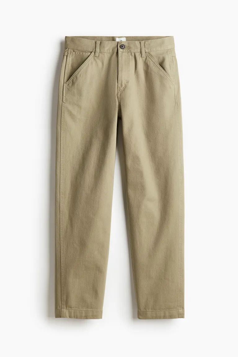 Pantalon worker Regular Fit - Vert kaki - HOMME | H&M FR | H&M (FR & ES & IT)