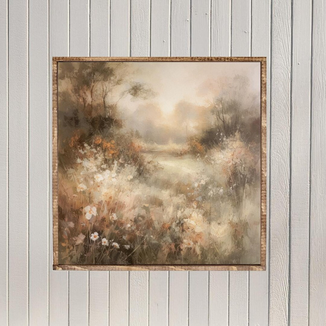 Early Fall Forest Canvas Printed Sign - Etsy | Etsy (US)