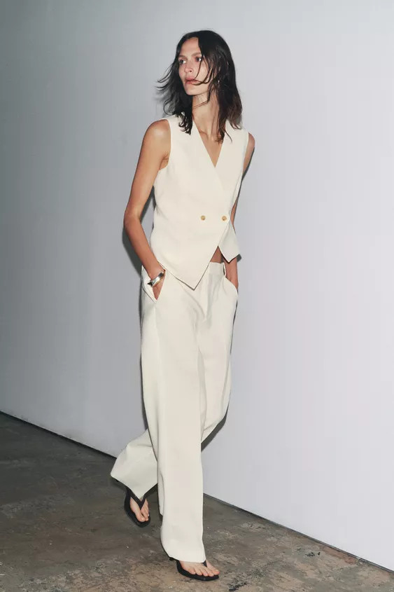 ZW COLLECTION LOW-RISE PANTS | Zara US