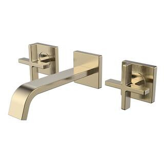 Speakman Lura 8 in. Widespread Wall-Mounted 2-Handle Bathroom Faucet in Brushed Bronze SB-2551-BB... | The Home Depot