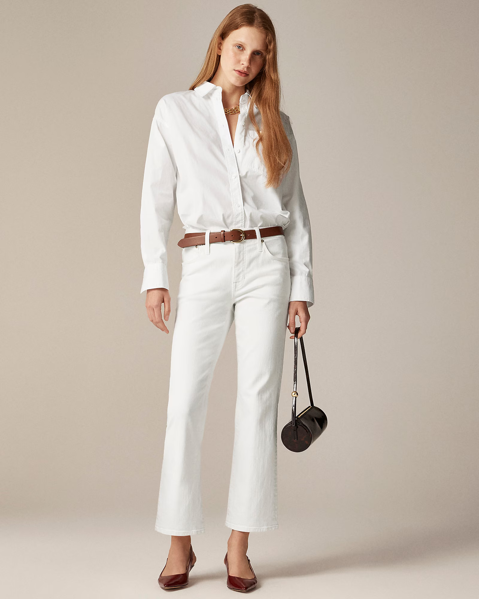 Mid-rise kickout jean | J. Crew US