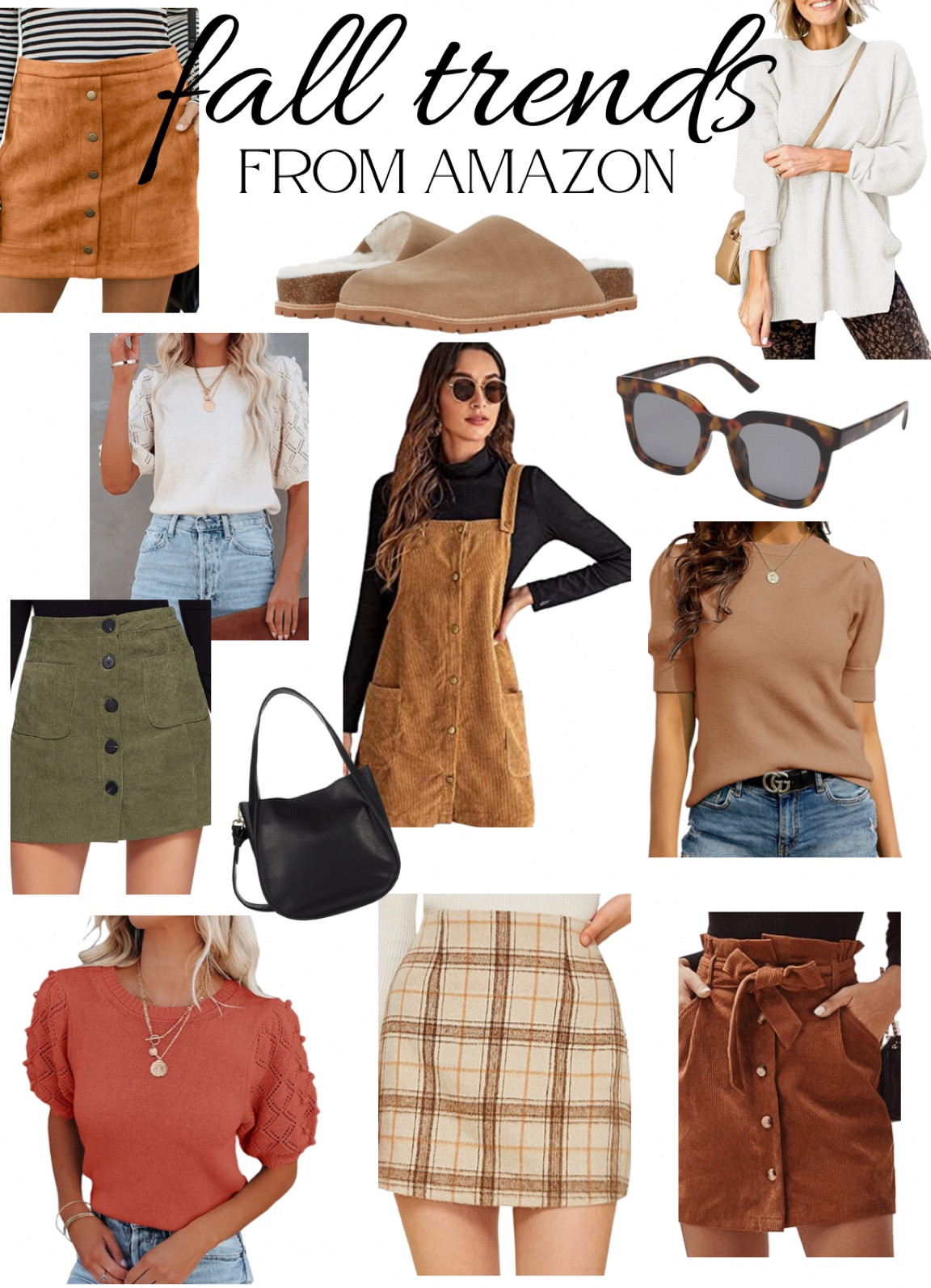 Fall Womens fashion from Amazon! So many cute options - skirts pants bags purses sunglasses shoes mules sweaters tops etc!

#LTKfamily #LTKunder50 #LTKstyletip