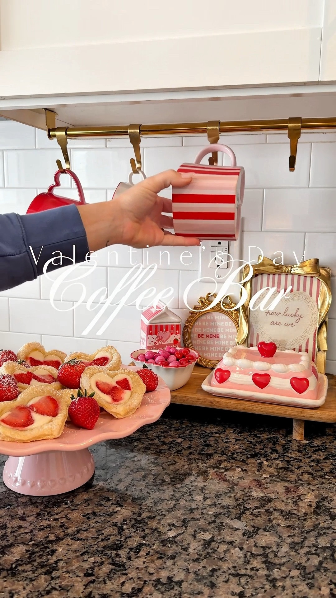 Valentine’s Day coffee bar reset - I love a themed coffee bar station! 

#LTKmomlife #LTKHome #LTKValentine