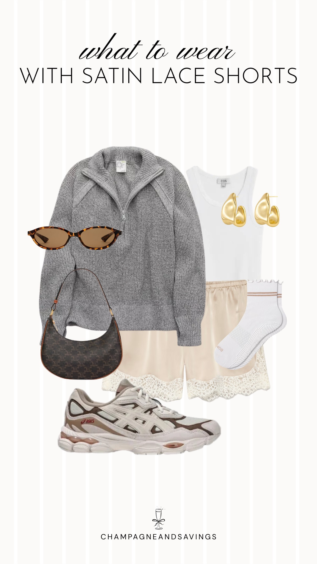 Lace satin shorts outfit

#LTKootd