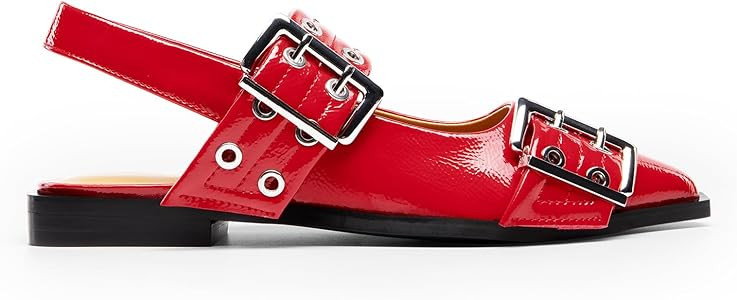 DREAM PAIRS Women's Slingback Ballet Flats, Pointed Toe Buckle Comfortable Dress Slip-on Flat Sho... | Amazon (US)