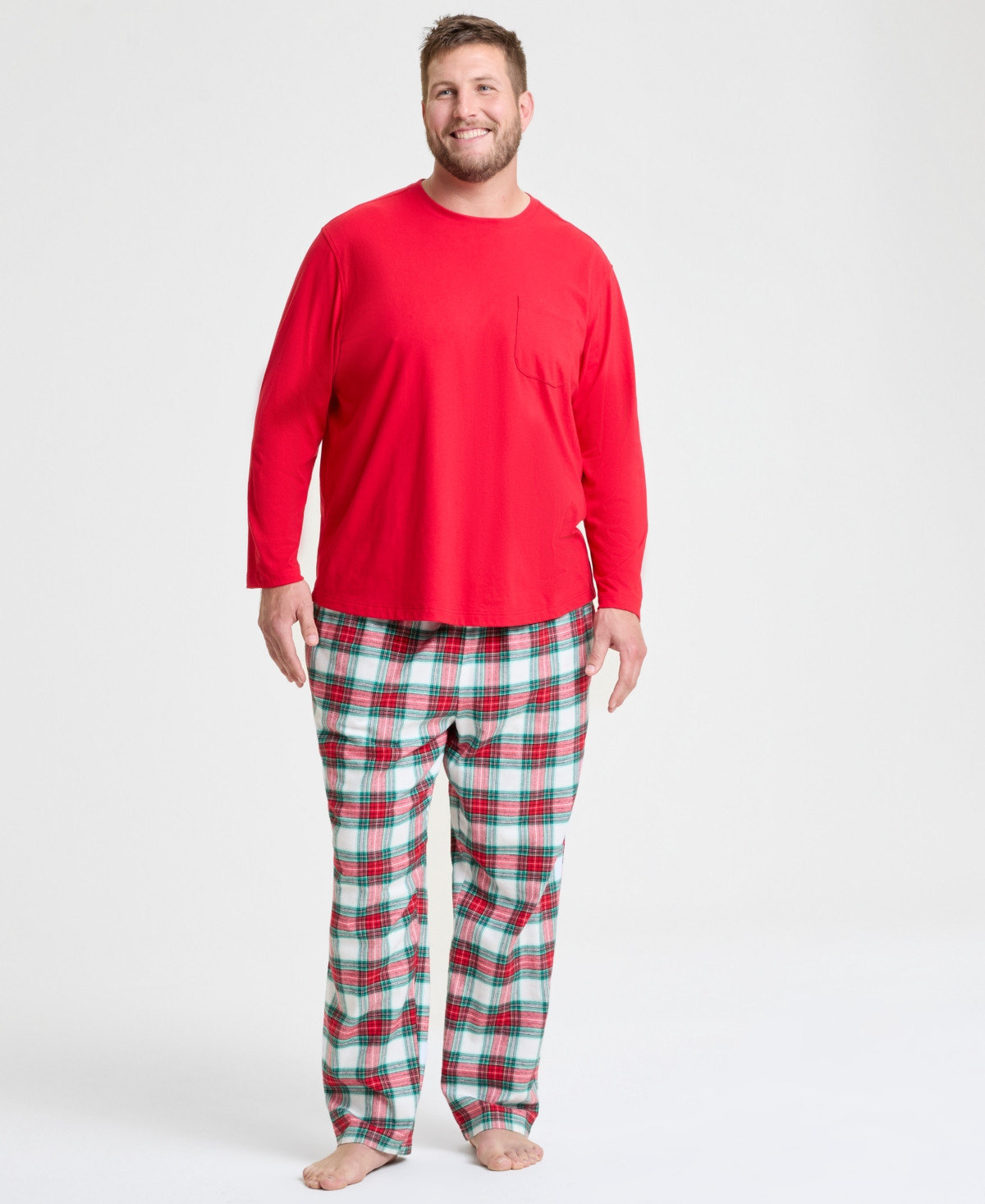 Holiday Lane Big & Tall Merry Plaid Mix It Matching Family Pajamas Set, Created for Macy's - Merry Plaid | Macy's