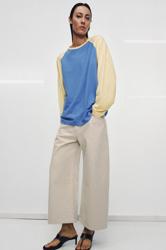 LONG SLEEVE RAGLAN T-SHIRT | Zara US