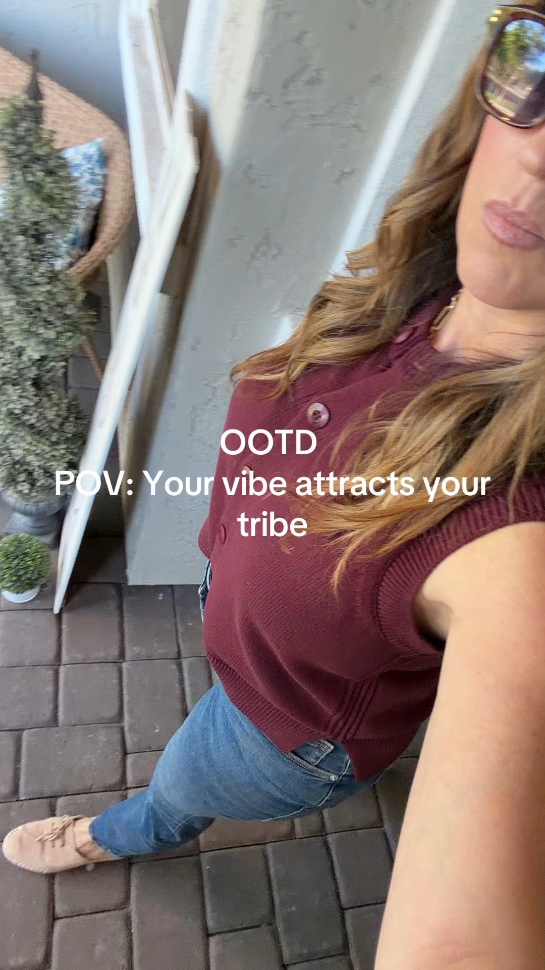 Casual OOTD. Large in the French Connection top. Limited sizes left but linked the same one in different color options. Size 10/30 in Paige jeans. 

#LTKMidsize #LTKOver40 #LTKootd