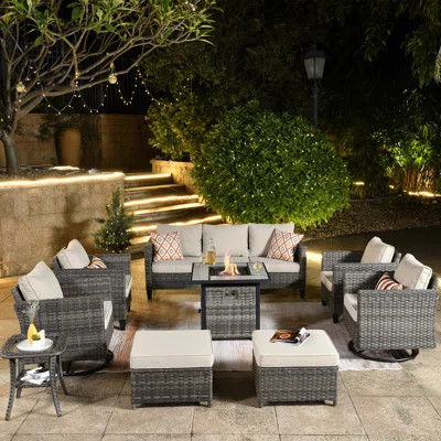 Chaden 7 - Person Outdoor Seating Group with Cushions | Wayfair North America