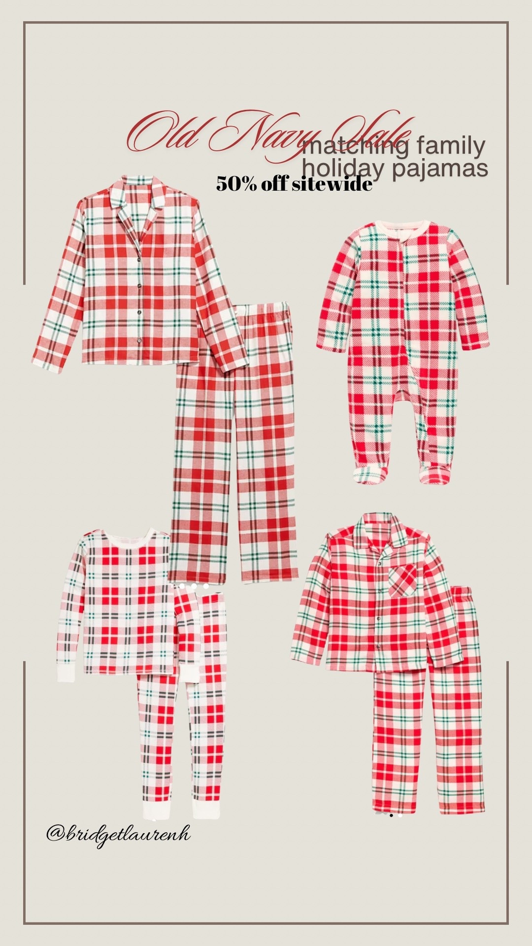 Matching family holiday pajamas 50% off 

#LTKKids #LTKFamily #LTKBaby